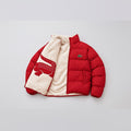 Dual-Face Croc Sherpa Puffer